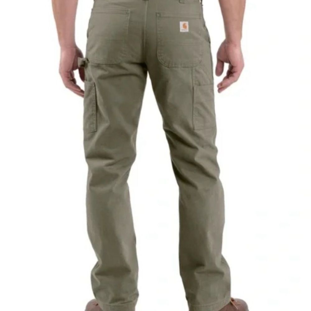Carhartt Men's Carpenter Pants 40x30 (41x29) Green B324 ARG Twill Workwear